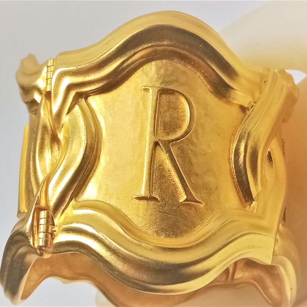 Vintage Massive Lagerfeld  "Karl" Name  Bracelet - Picture 3 of 9